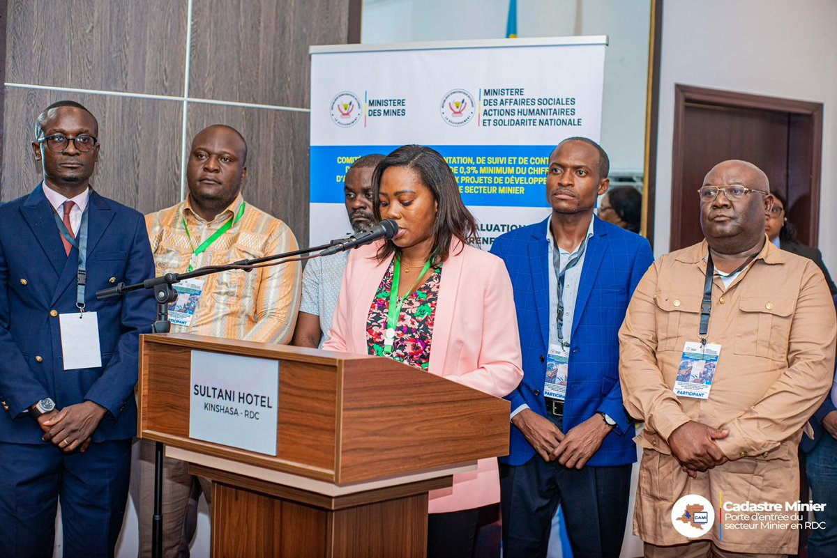 #RDC Lors de la cérémonie de clôture de l'atelier national d'évaluation du fonctionnement et de renforcement des capacités des organismes spécialisés, le Cadastre Minier était représenté par son Directeur Général Adjoint, M. Jacques MUYUMBA NDUBULA. Ces assises se sont tenues à