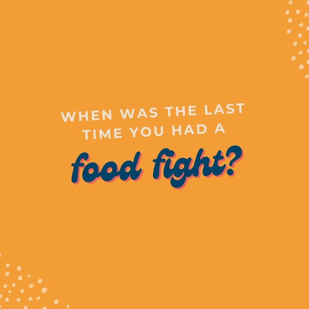 When was the last time you had a food fight?

Share your answer in the comments.

#foodfight #lasttime