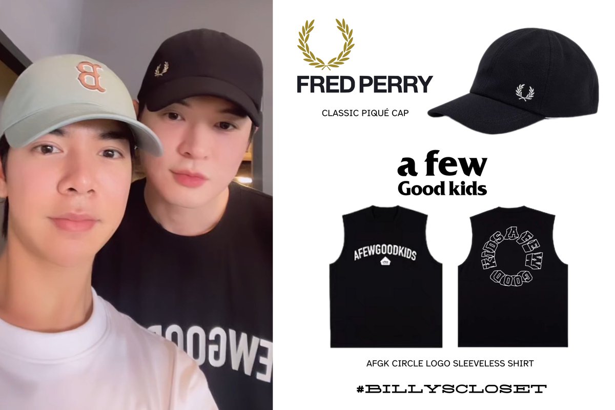 jiaaaaaij's tweet photo. 2024.03.12 https://t.co/tFeNjk3U7K IGs Update

@bbil1ypn is wearing:
- Classic Piqué Cap #FredPerry
- Circle Logo Sleeveless T-shirt #AFewGoodKids 💝

#bbil1ypn #star1ight
#BillysCloset https://t.co/aoZyv5S3ON