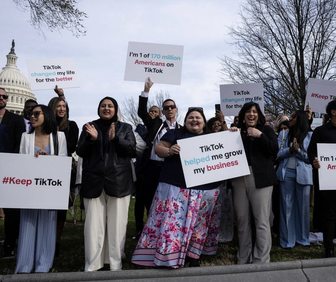 Contact your senator &amp; ask them
to vote against the forced sale of TikTok - it’s anti small business, anti free speech &amp; based on unwarranted fear