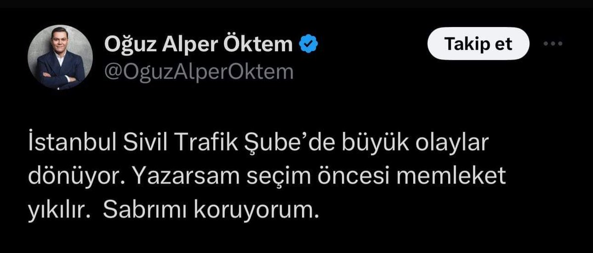 DEĞERLİ VATANDAŞLARIMIZ;

Uzun süredir takip ettiğiniz üzere sektörümüzün ismini kullanarak kendi illegalliğini örtbas etmek için iftiralarla algı yaratmaya çalışan bu şahıs artık bizleri ve haddini aşarak DEVLETİMİZİ tehdit, Emniyet teşkilatımızı şantaj boyutuna gelmiştir.

Bu