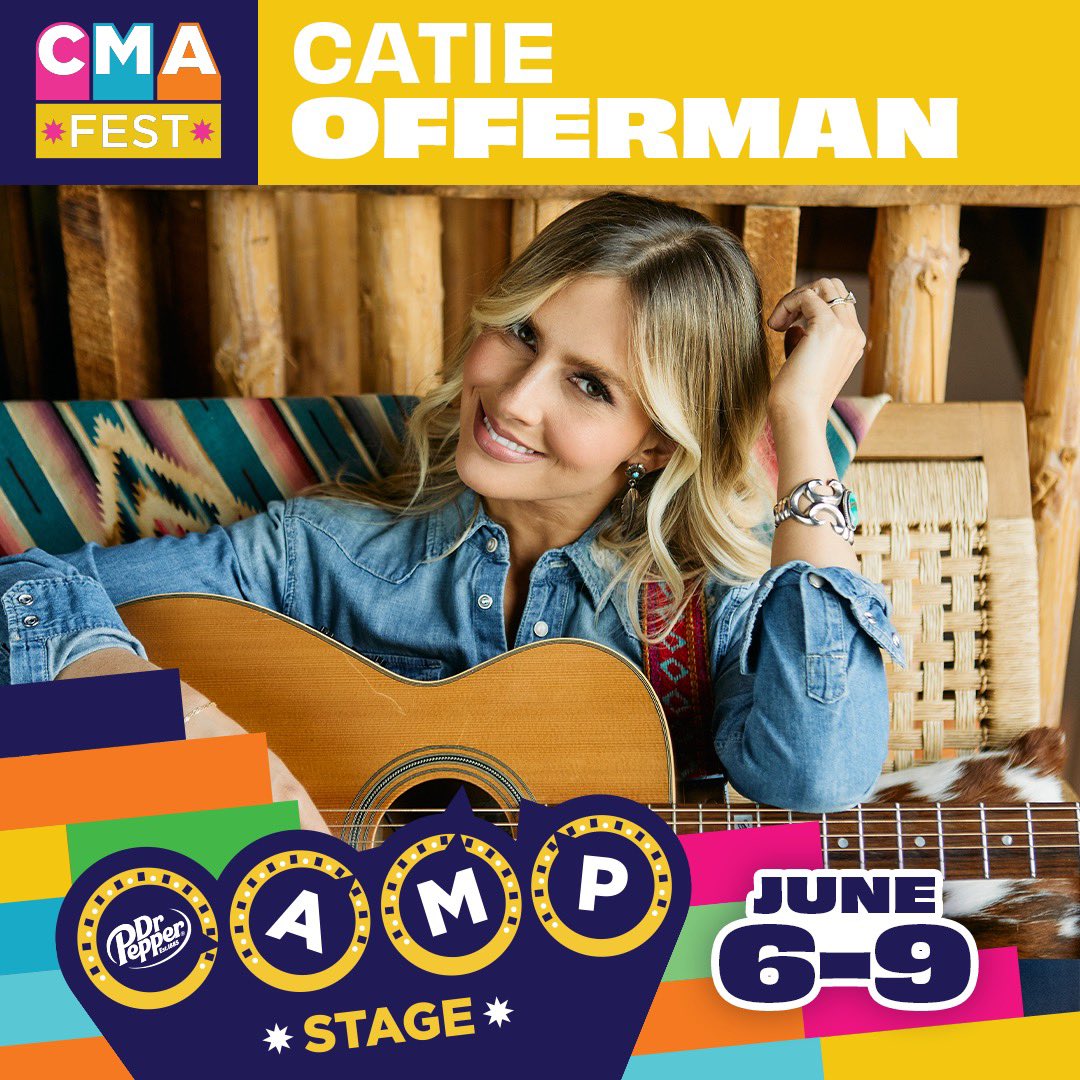 Y’all!! June is coming soon. Can’t wait to play at @countrymusic’s #CMAfest on the FREE Dr Pepper Amp Stage in support of the @CMAFoundation. Come on out! CMAfest.com 🤠✨