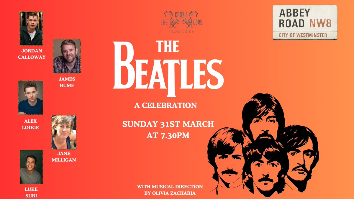 The Crazy Coqs Presents (@theccpresents) on Twitter photo Join us on Sunday 31st March at 7.30pm <a href="/CrazyCoqs/">Crazy Coqs</a> when <a href="/TheCCPresents/">The Crazy Coqs Presents</a> The Beatles - A Celebration with #JordanCalloway <a href="/JamesPHume/">James Hume</a> <a href="/alexanderlodge/">Alex Lodge</a> <a href="/goonchild4/">Jane Milligan🦸♀️</a> & <a href="/LukeSuri/">Luke Suri</a> Hosted by @markrobertpetty with Musical Direction by <a href="/oliviazacharia/">Olivia Zacharia</a> brasseriezedel.com/events/the-cra… Join us on Sunday 31st March at 7.30pm <a href="/CrazyCoqs/">Crazy Coqs</a> when <a href="/TheCCPresents/">The Crazy Coqs Presents</a> The Beatles - A Celebration with #JordanCalloway <a href="/JamesPHume/">James Hume</a> <a href="/alexanderlodge/">Alex Lodge</a> <a href="/goonchild4/">Jane Milligan🦸♀️</a> & <a href="/LukeSuri/">Luke Suri</a> Hosted by @markrobertpetty with Musical Direction by <a href="/oliviazacharia/">Olivia Zacharia</a> brasseriezedel.com/events/the-cra…