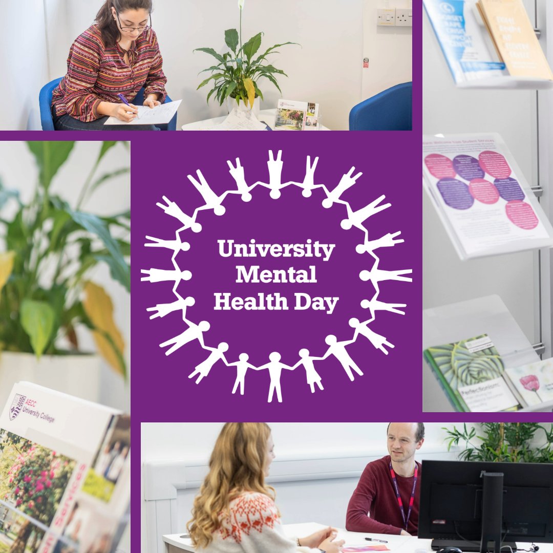 🌻 University Mental Health Day: What AECC University College is Doing to Promote Wellbeing 🌻

#UniMentalHealthDay takes place annually on 14th March. Its aim is to get the nation talking about student mental health and working together to make mental health a priority. 🧵1/4