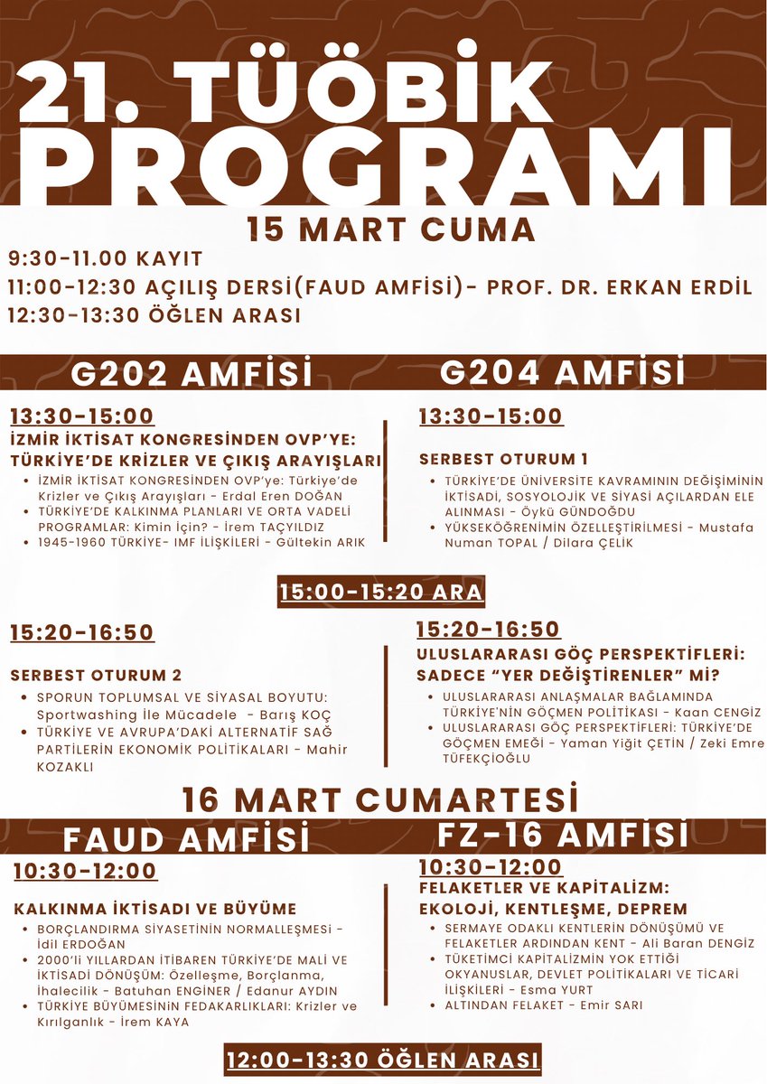 tuobik's tweet photo. 21. TÜÖBİK PROGRAMI BELLİ OLDU! 15-16-17 Mart tarihlerinde ODTÜ’de görüşmek üzere✨ https://t.co/v4zbn6srYn