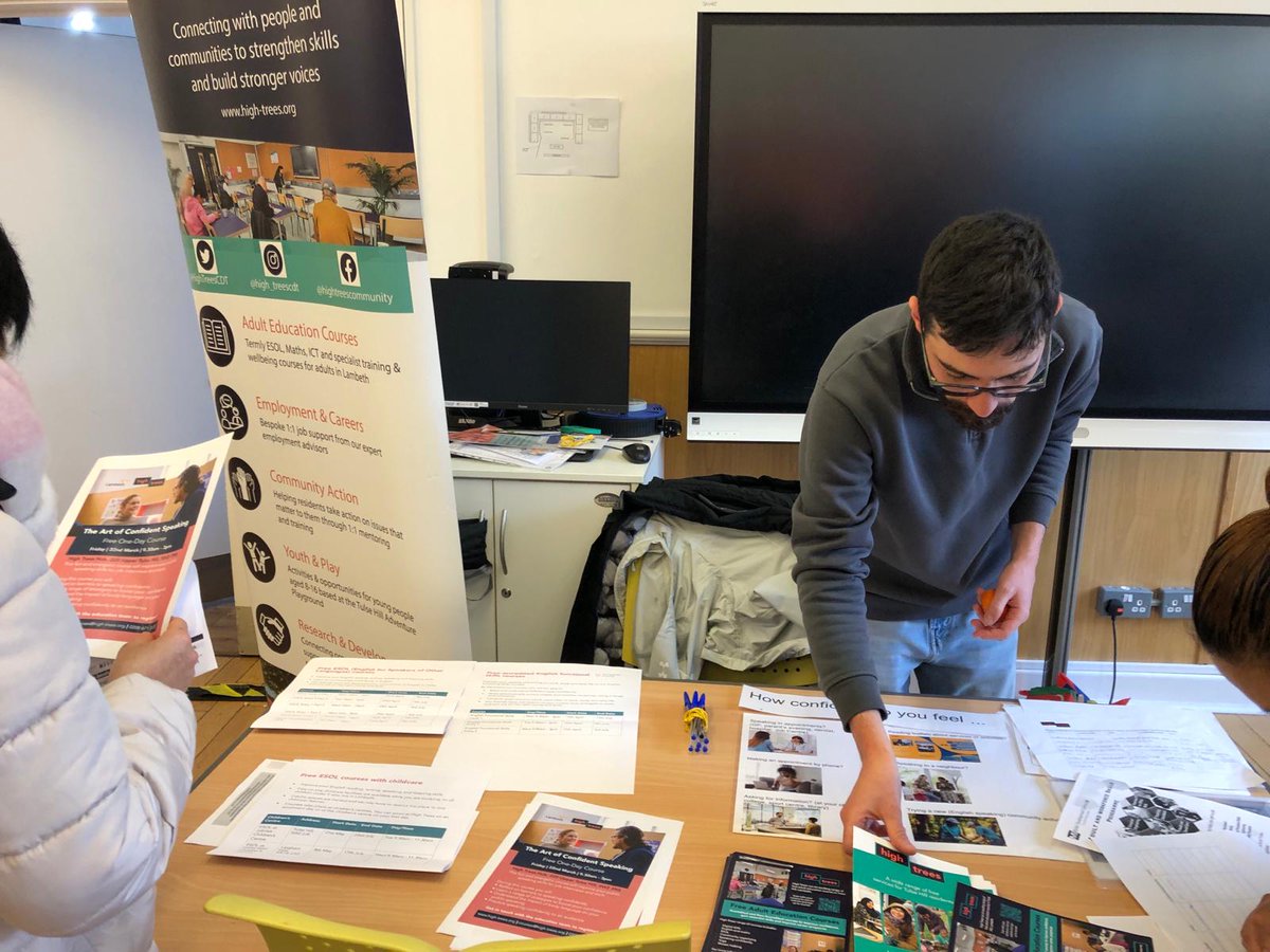 HighTreesCDT's tweet photo. Our education team had a great day meeting lots of potential learners at the @EFALondon English Language Fair! 🙌

Find out more about our courses starting in April 💫- https://t.co/aQgNXeVS1n

#Englishcourses #ESOL https://t.co/2WHJphOSJh