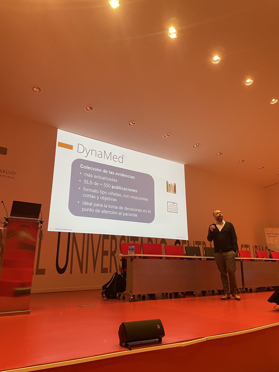 BibliotecaHUCA's tweet photo. @Nun_Henriques nos imparte en @HUCA_Asturias sesión sobre DynaMed….disponible desde la @BibliotecaHUCA  y Millennium 🖥️ https://t.co/7ypk5QBVef