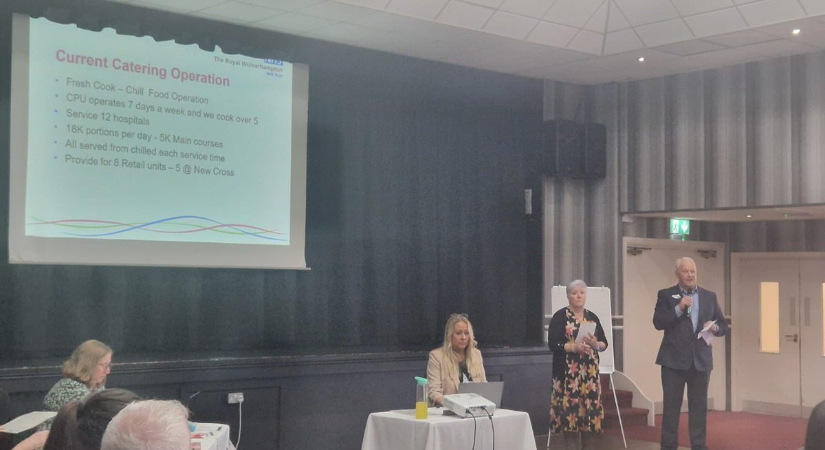 Mark and Lynn from catering describing the scale of their service: &gt;20 thousand portions per day 😮#NutritionAndHydrationWeek