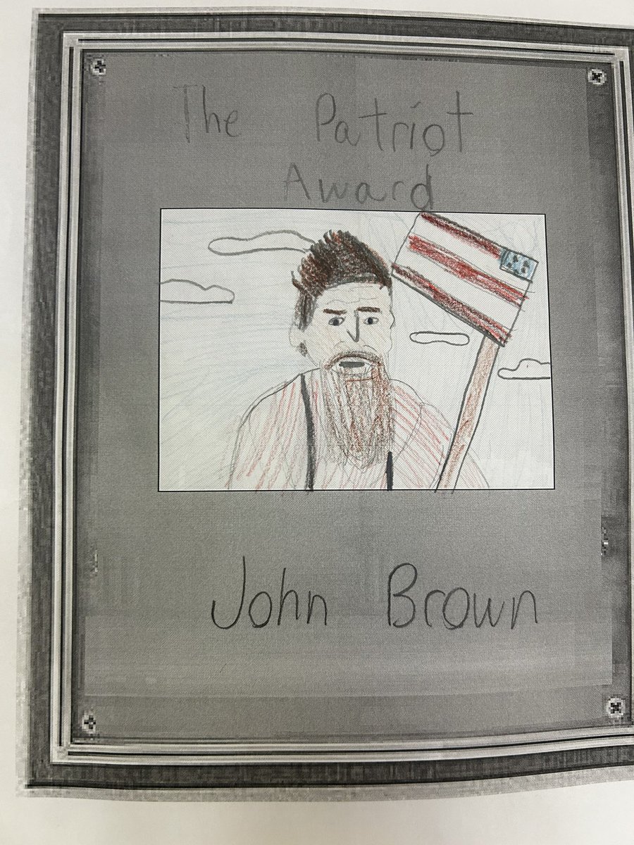 John Brown was a controversial figure; an abolitionist who believed that violence would end the institution of slavery. The 8th graders had to answer the question: “Was John Brown a Hero or a Villain?” Here are some Plaques and Wanted posters that were given to this radical