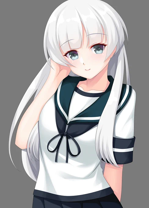 #ホワイトデーは銀髪白髪を愛でる日 銀髪白髪はあまり描けてぬい 