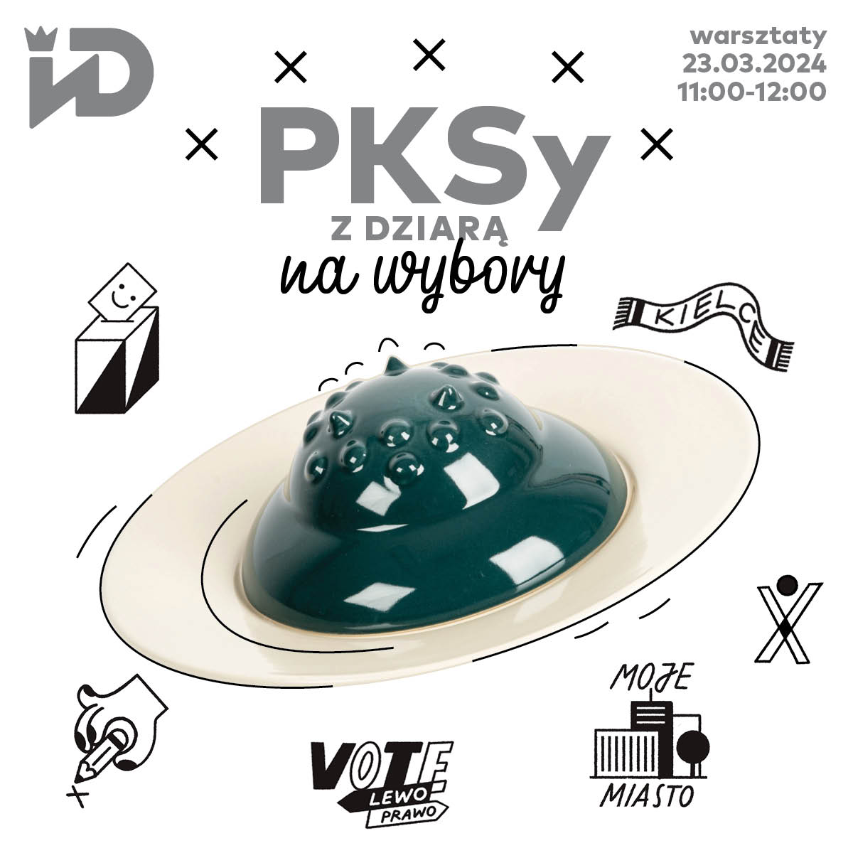 idkielce's tweet photo. Zapraszamy na warsztaty ceramiczne ''PKSy z dziarą: na wybory'' 🙂 Co dla Was przygotowaliśmy? Zajęcia dekorowania zestawu kamionkowego ''Dworzec autobusowy PKS w Kielcach''! @miasto_kielce @SwietokrzyskiUM #kielce #idkielce 

https://t.co/rEiOtGbdxs https://t.co/0GAD3JCOnA