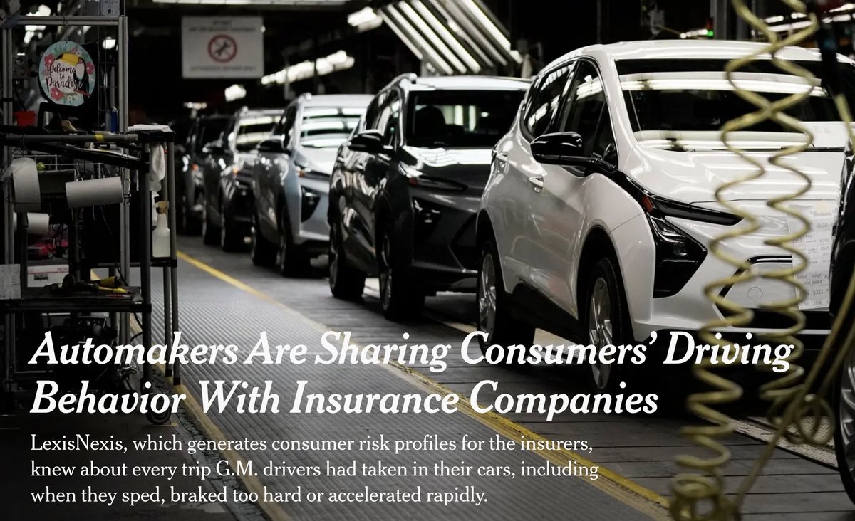 Data we don't know we produce A 65-year-old American gentleman, Mr. Dahl, saw his car insurance premium increase by 21% despite never having caused any accidents. After complaining to his insurance company, he was handed a report of over 130 pages detailing every time he or his