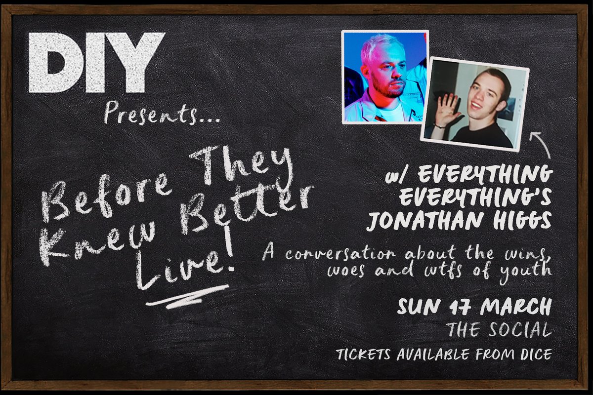 We're at @thesocial this Sunday for our live Before They Knew Better podcast with @E_E_'s Jonathan Higgs! He'll be sharing a track he wrote at school (👀) as well as chatting through tracks from the band's new LP. Tickets are v limited - grab yours here: link.dice.fm/d6b1768db1ac?d…