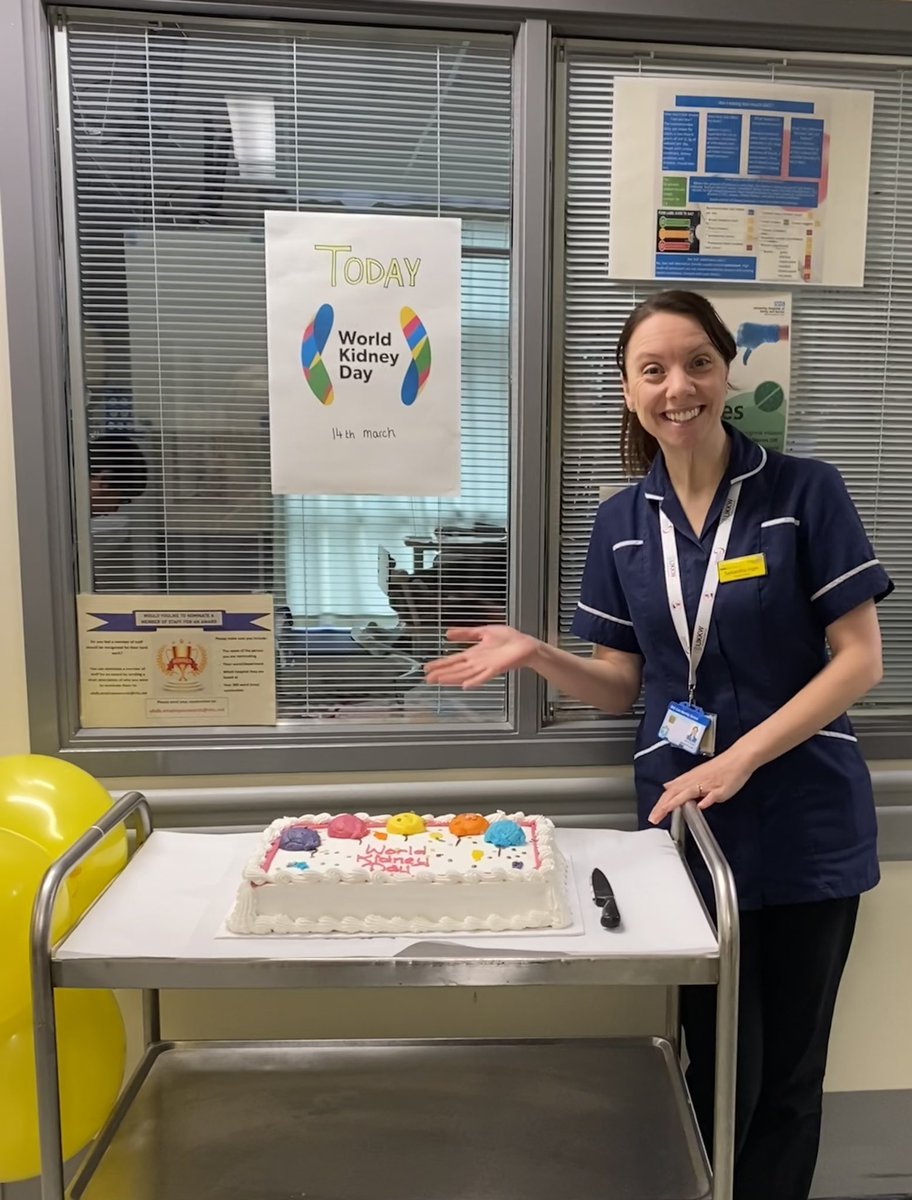 ingersamantha1's tweet photo. Happy World Kidney Day. Couldn’t be prouder to work in renal. Thank you to everyone in the renal team for everything you do. #thinkkidneys @UHDBTrust @DerbyRenalTeam https://t.co/Xu8CjpH4da
