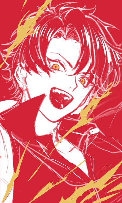 「open mouth red theme」 illustration images(Latest)