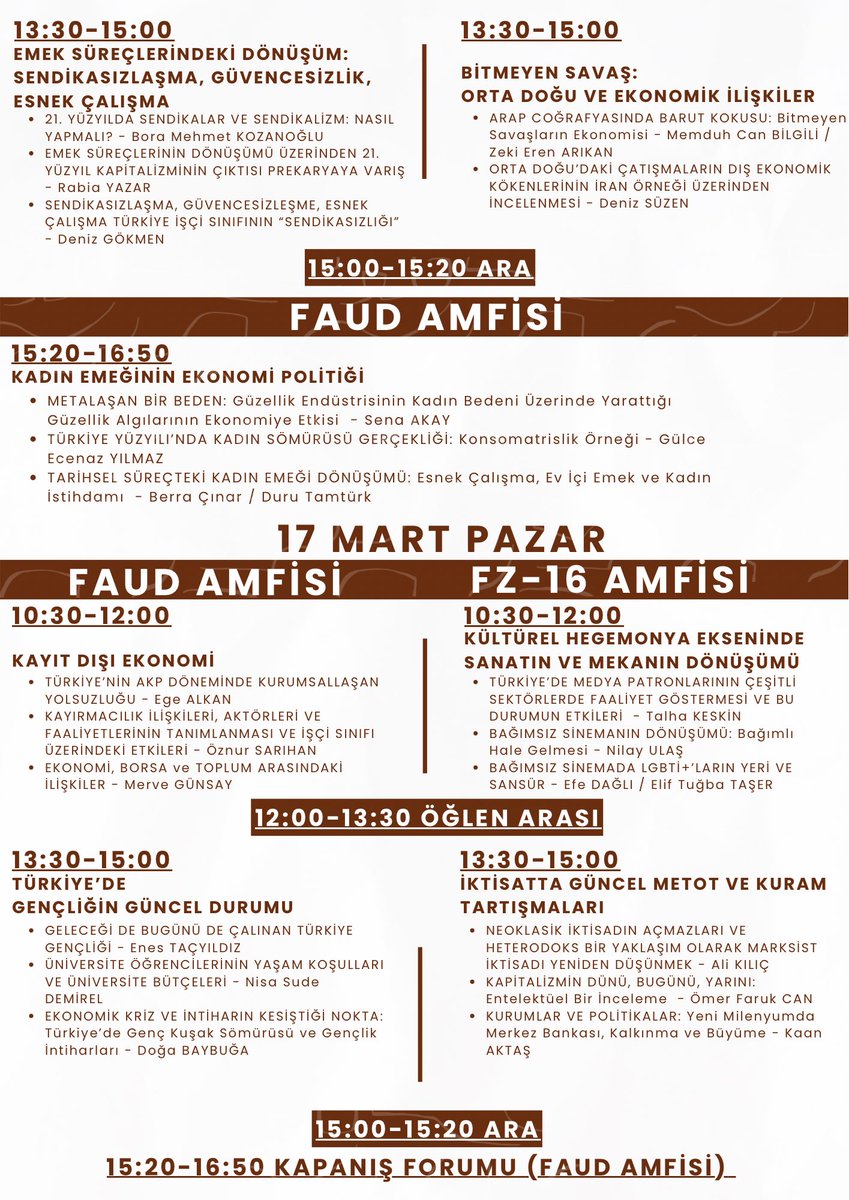 21. TÜÖBİK PROGRAMI BELLİ OLDU! 15-16-17 Mart tarihlerinde ODTÜ’de görüşmek üzere ✨