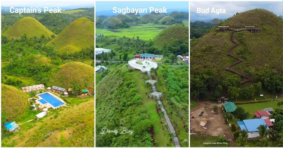 MangingisdaSays's tweet photo. Hindi lang pala isa, marami pa palang resorts ang naglipana sa Chocolate Hills. Yung iba sa tuktok pa ng burol nagtayo ng structures. https://t.co/h4zV0xjqBx