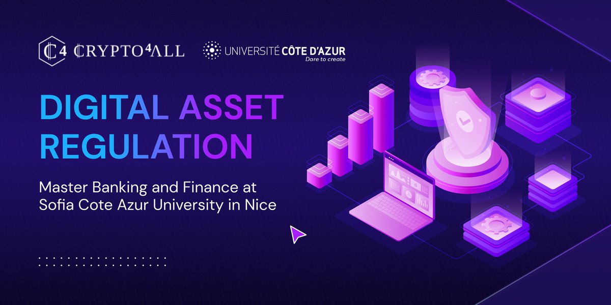 🌟 Reflecting on Success: The 'DIGITAL ASSET REGULATION' Program at Cote Azur University! 💡 In-depth insights on #blockchain regulation, smart contract compliance, investment strategies and so much more! Here's to shaping the future of #finance! 🚀 #Crypto4All #Training