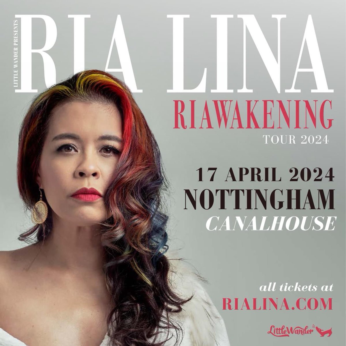 Coming soon to the Canalhouse..... Ria Lina As seen on: BBC’s Live At The Apollo, Have I Got News For You, The Now Show and Mock The Week Wednesday 17th April - wegottickets.com/event/597365