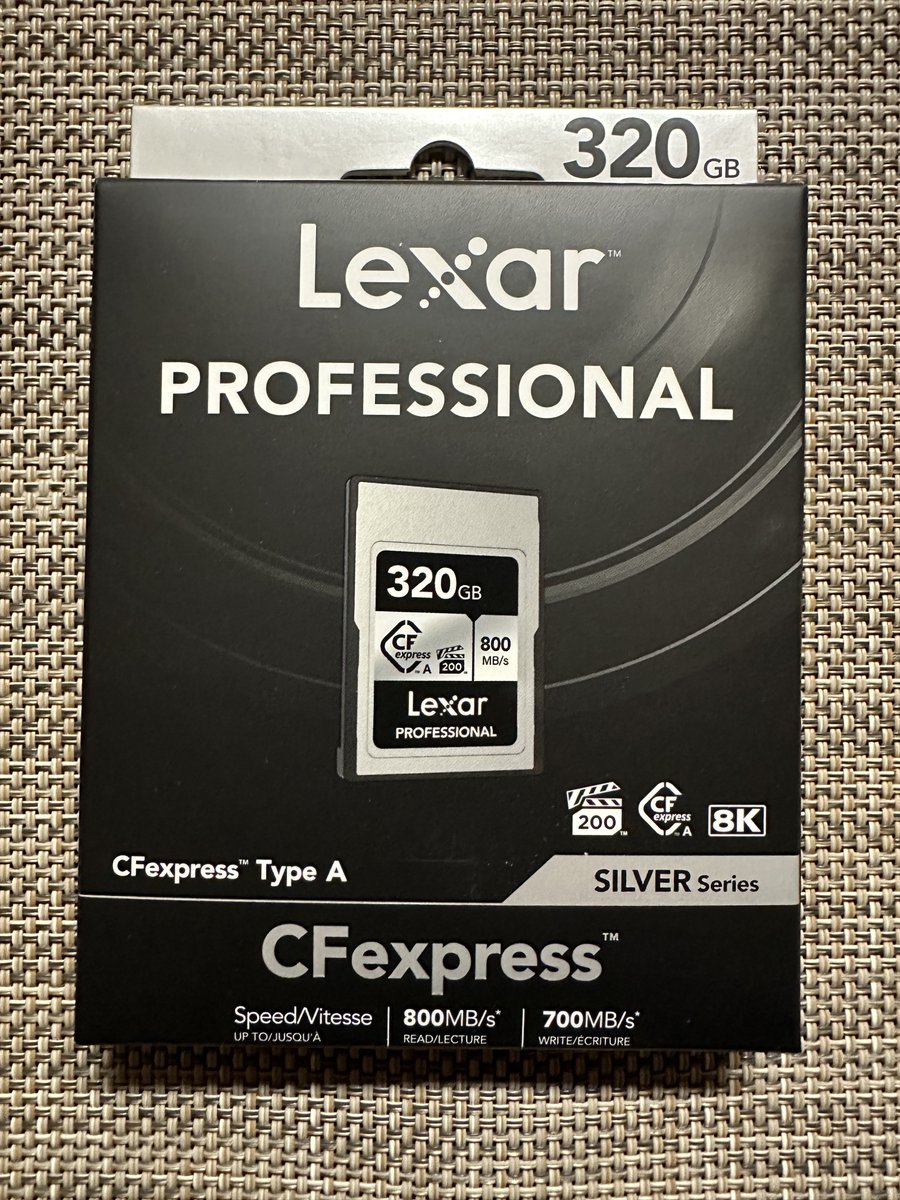 _SLC57180's tweet photo. さぁて、準備は整いましたよ。
#CFexpressTypeA #Lexar https://t.co/hc7Tw97UdE