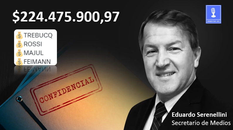 Antonio27591643's tweet photo. ⭕️EL REPARTIDOR⭕️
El funcionario que hace de ��Repartidor ¨ sería Eduardo Serenellini, Secretario de Medios, surge en respuesta a de un pedido de información pública, por una erogación de $224.475.900,97 por parte del SEC que no pueden justificar. #PeriodistasEnsobrados https://t.co/vl9SodbdSZ