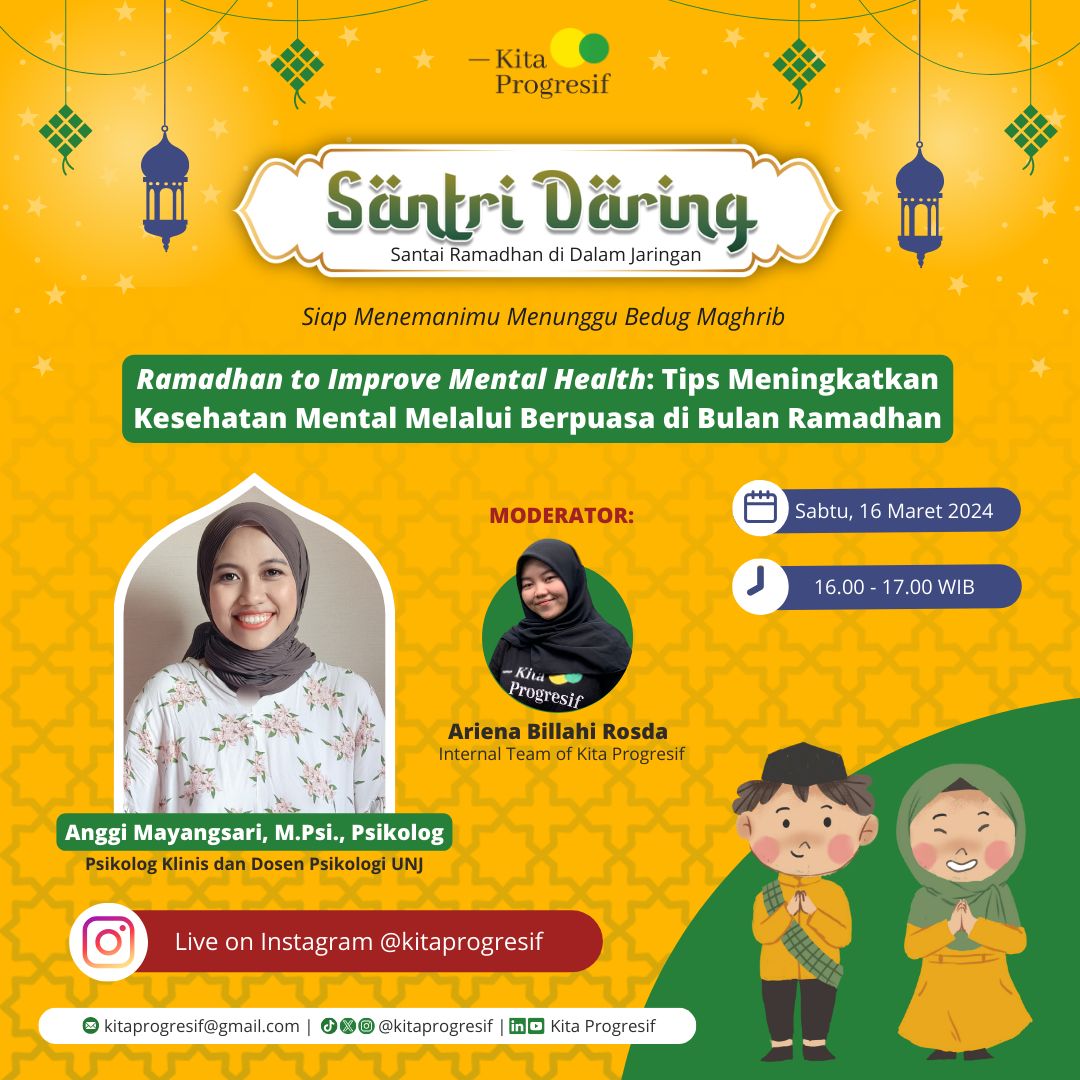 kitapogresif's tweet photo. 🕌 SANTRI DARING 💻

Ramadhan kali ini Kita Progresif kembali menghadirkan program Santri Daring yang akan menemani waktu ngabuburit kamu! 

Yuk luangkan waktu kamu untuk sama-sama menggali ilmu🙌🏻
Dijamin bermanfaat, #TemanProgresif 👋🏻

#BerkaryaBermanfaat
#ProgresifProfesional https://t.co/hVyOJanm3v