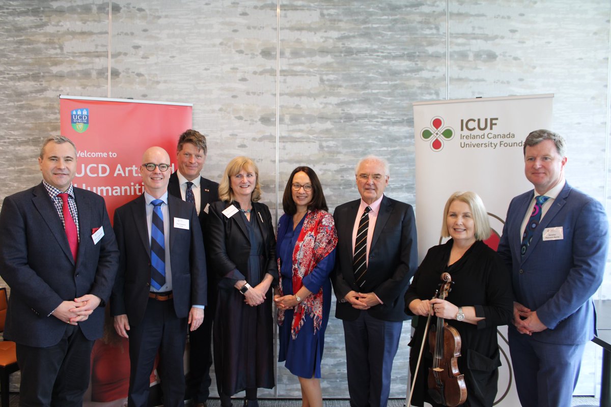 Terrific launch of the Craig Dobbin Legacy Program. The CDLP will support 15 UCD scholars to visit Canada and 15 Canadian scholars to visit UCD. Thanks to Ambassador @NancySmyth_ Senator @malcolmbyrne, & partners @ICUF_Awards @HumanitiesUCD More info: icuf.ie/scholarships/c…