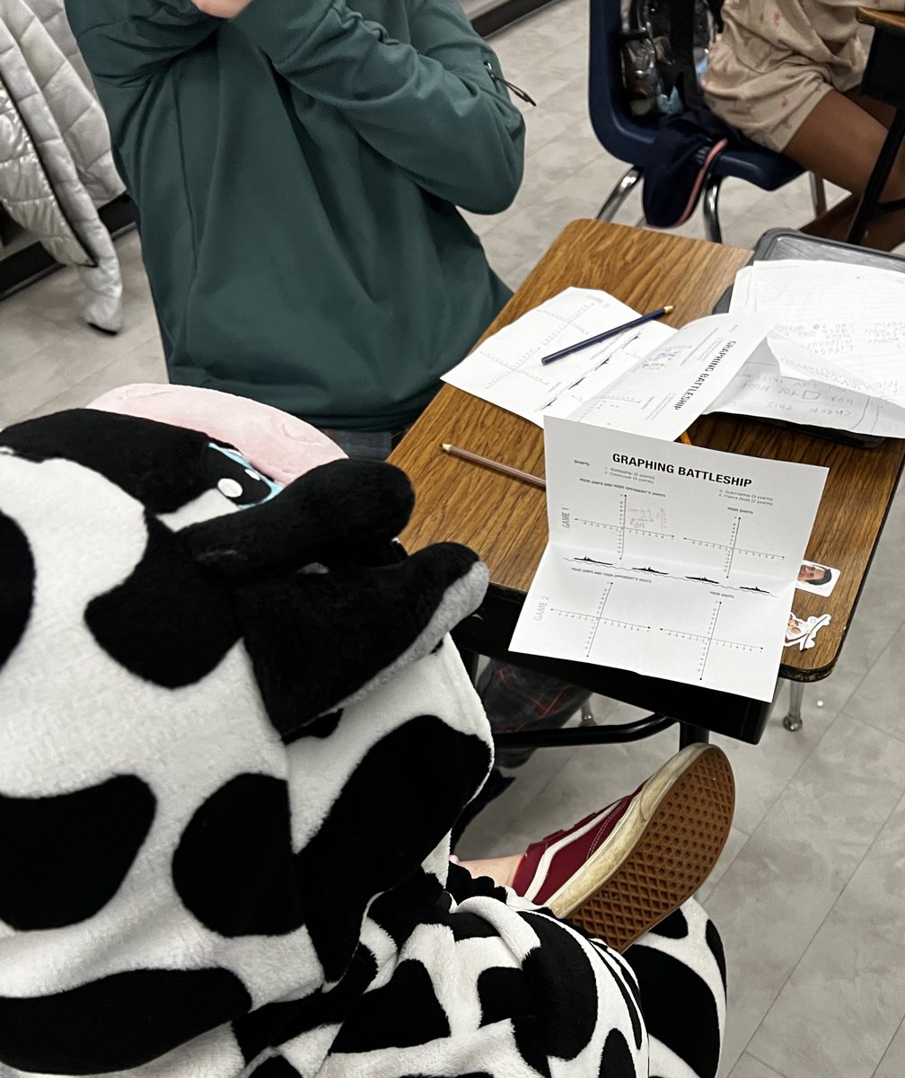 ChyniaParsons's tweet photo. Last Friday, we showed off our learning with coordinate planes by playing coordinate plane battleship!

“Mrs. Cain, he sunk my ship!!!” was their mantra for the morning! 🤣 https://t.co/v9PM8V3ngc