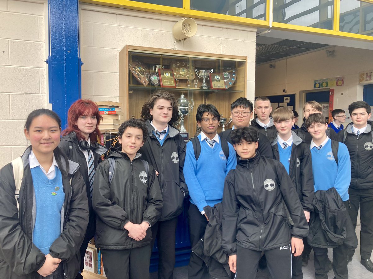 OideCiara's tweet photo. Well done to our 3rd year students who represented the school at the @ImtaDublin Pi quiz today in @stkevinscc1 @Kingswoodcc16 🥧 https://t.co/ngJCyrPL9d
