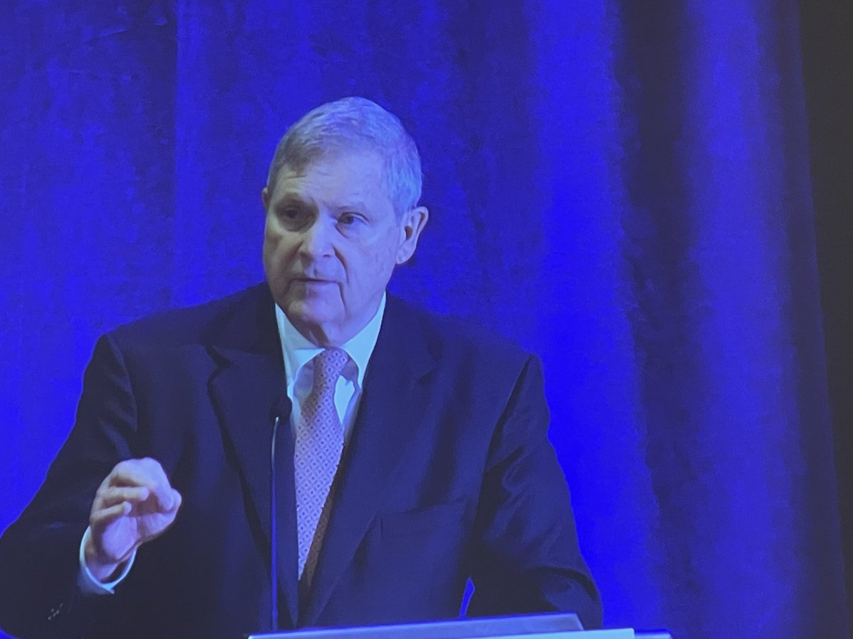 Hedderich's tweet photo. Listening to #usda Sec Tom Vilsack address #ablc #ablc24. A tireless champion of US #agriculture and #biofuels. Proud he’s a fellow Iowan. https://t.co/1o7aDRX9rh