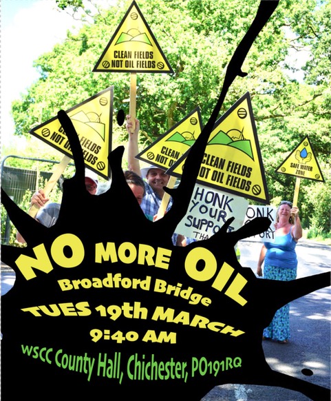 We're in climate & ecological crisis, 2023 highest global average temperatures ever recorded. So why is @WSCCNews considering giving UKOG 5th extension to drill for oil at Broadford Bridge? Join concerned people at County Hall Chichester before planning committee meet Tue 9.40am