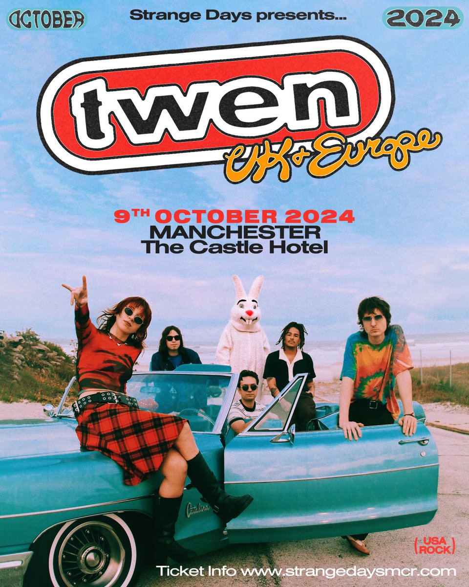 We’re pleased to announce Nashville based indie rock outfit @TWEN_band are live in Manchester at @thecastlehotel 9th Oct. Tickets on sale tomorrow morning from @dicefm