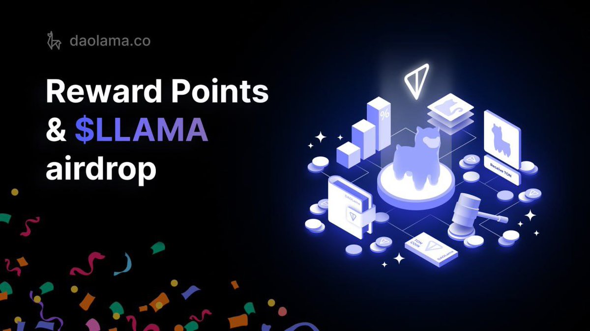 alidotton's tweet photo. DAOLama (@daolama_ton) is an NFT lending protocol on $TON blockchain.

They have announced the release of their own token $LLAMA and we are NOT going to miss that.

What shall you do?

- Visit Daolama website - https://t.co/OStrNFAyxW
- Connect your wallet and choose an NFT you want to lend.
- Lend your NFT and get some $TON.
- Come back in 2 weeks and pay back the commission.
- You will get up to 90% from this commission in RP (Reward Point).
- Every RP you get is equal to 0.1 $TON
- You will be able to convert your RPs to $LLAMA during token presale.

That’s it for now.

Make sure to retweet this post and follow me @Tleubayev for more alpha on @ton_blockchain