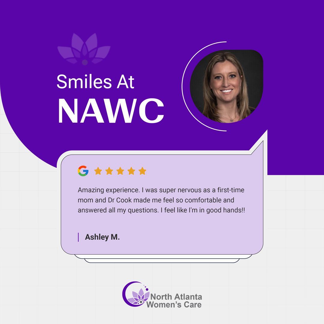 Thank you for taking the time to rate us on Google. Feel free to visit our office anytime!
#SmilesAtNAWC #GoogleReviews #PatientReviews #NorthAtlanta #WomensCare