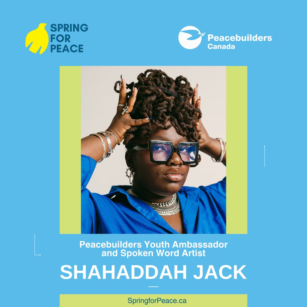 Join us for an unforgettable evening at the 21st Annual Spring for Peace Gala and be moved by the powerful poetry of Peacebuilders' Youth Ambassador and Spoken Word Artist, <a href="/shahaddahjack/">Shahaddahjack</a>. 

Click the link to secure your tickets: shorturl.at/fruG1

#SpringForPeace