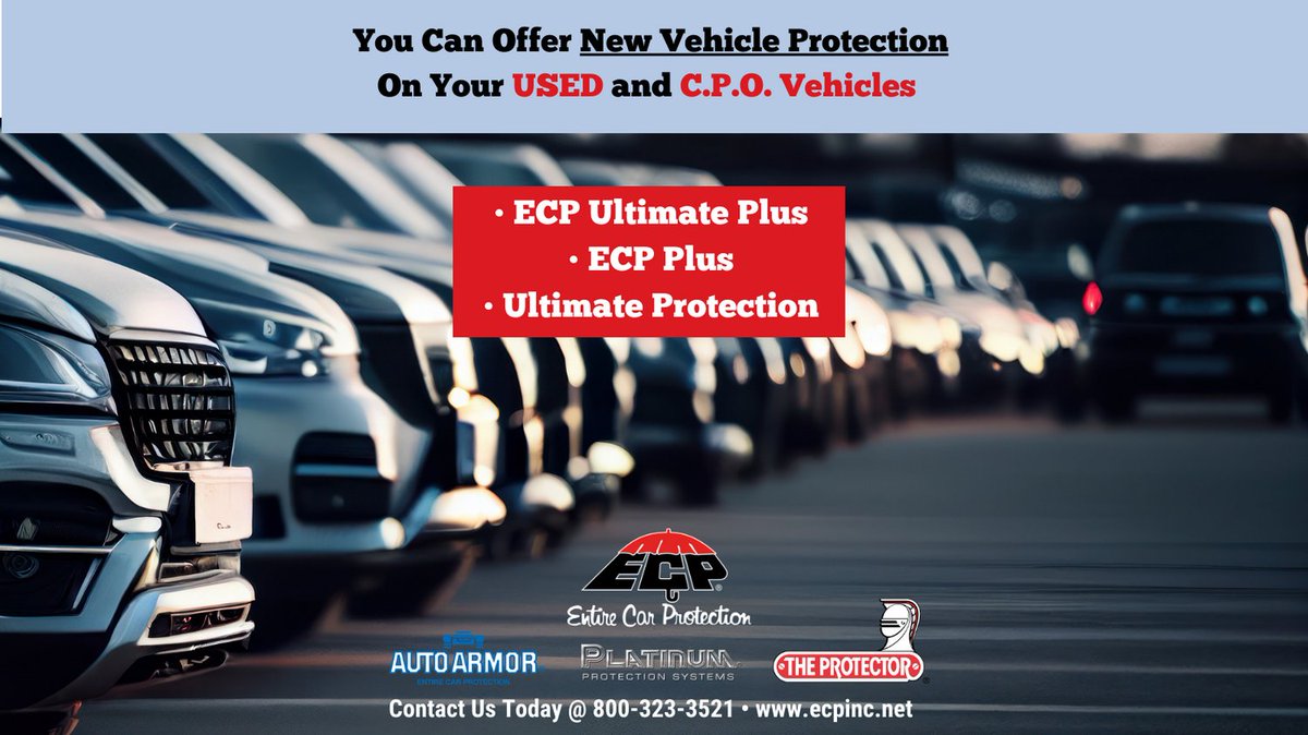 #Dealerships #FinanceAndInsurance #Aftermarket #AppearanceProtection #ProtectiveCoatings #ECP #AutoArmor #Protector #PlatinumProtectionSystems #Programs #DealerExclusive #UsedVehicles #CertifiedPreOwned #PreOwnedVehicles #UsedRVs #UsedBoats #AllVehiclesQualify