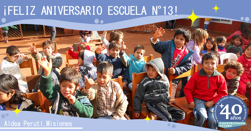 ACAS_escuelas's tweet photo. ¡FELIZ ANIVERSARIO ESCUELA N° 13! 
Hoy festejamos el aniversario de la escuela N° 13, ubicada en Aldea Peruti, Misiones 🏫✨🧒👧 
Feliz aniversario a toda la comunidad educativa que día a día construye un futuro con más oportunidades 🙌🫂💖 https://t.co/jlYMnzuEiK