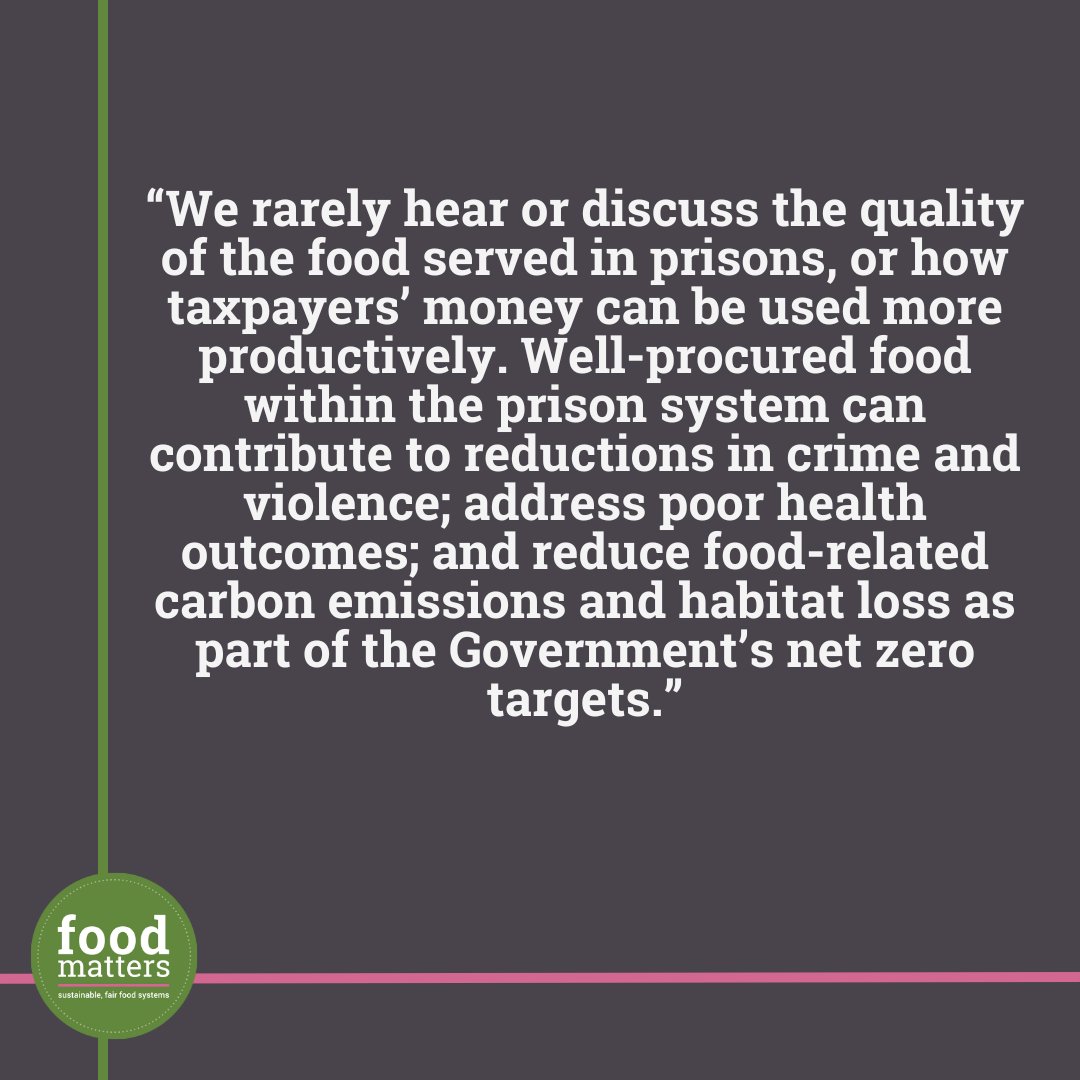 🚨What would happen if healthy food #procurement in #prisons was seen as a public investment rather than an expenditure? Read our latest blog to learn about the benefits of better food procurement in prisons 📷bit.ly/3TxPYbr