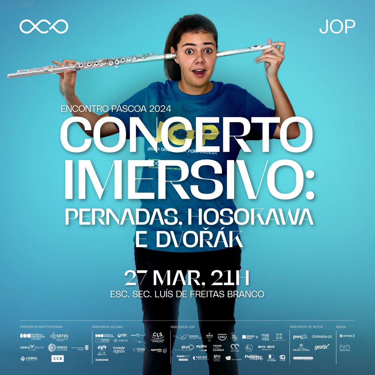 🎯 Concerto imersivo
Pernadas, Hosokawa e Dvořák

🗓️ 27 março | 21h00
📍 Auditório da Escola Secundária Luís de Freitas Branco @municipiodeoeiras 

Reserva já o teu lugar através de reservas@ocp.org.pt