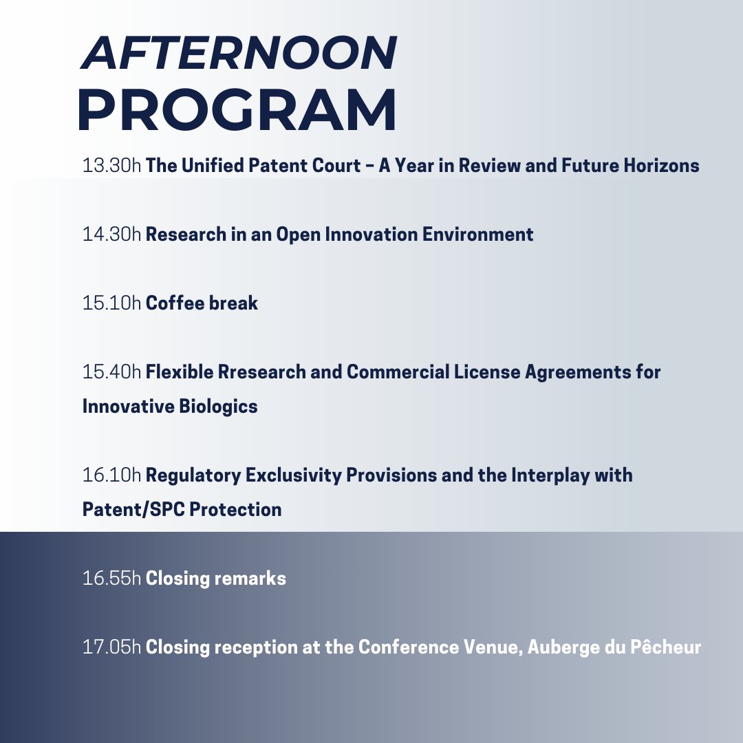 DeClercqPartner's tweet photo. Join us for the 2024 De Clercq &amp; Partners Intellectual Property Seminar! Friday June 14th, 2024. We're back at Auberge du Pêcheur for a day packed with insights, networking, and knowledge-sharing. https://t.co/UzvWcGZPzD