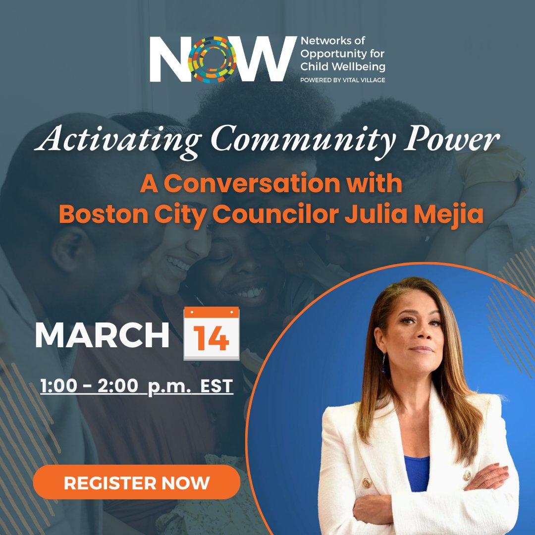 Have you registered for our NOW webinar series launch? We hope you can join us today, Thursday, March 14 at 1pm ET, for Activating Community Power, featuring a dynamic conversation with Boston City Councilor @Juliaforboston. Register: cutt.ly/NOWWebinarMarc…