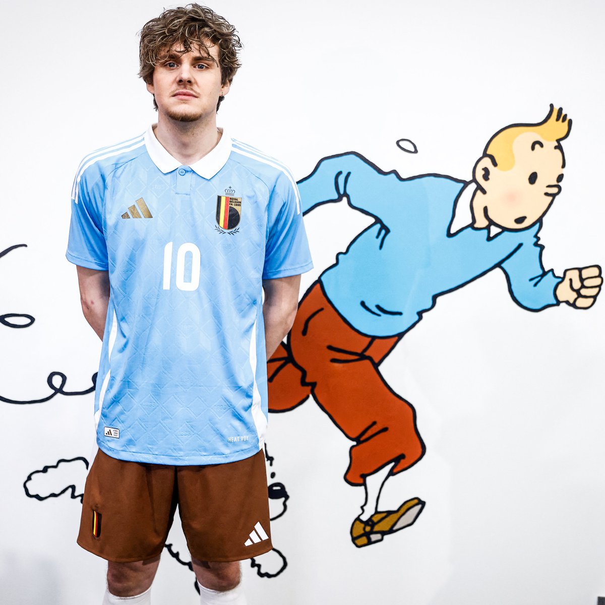 Belgium's new away kit is inspired by popular Belgian comic series Tintin 🇧🇪