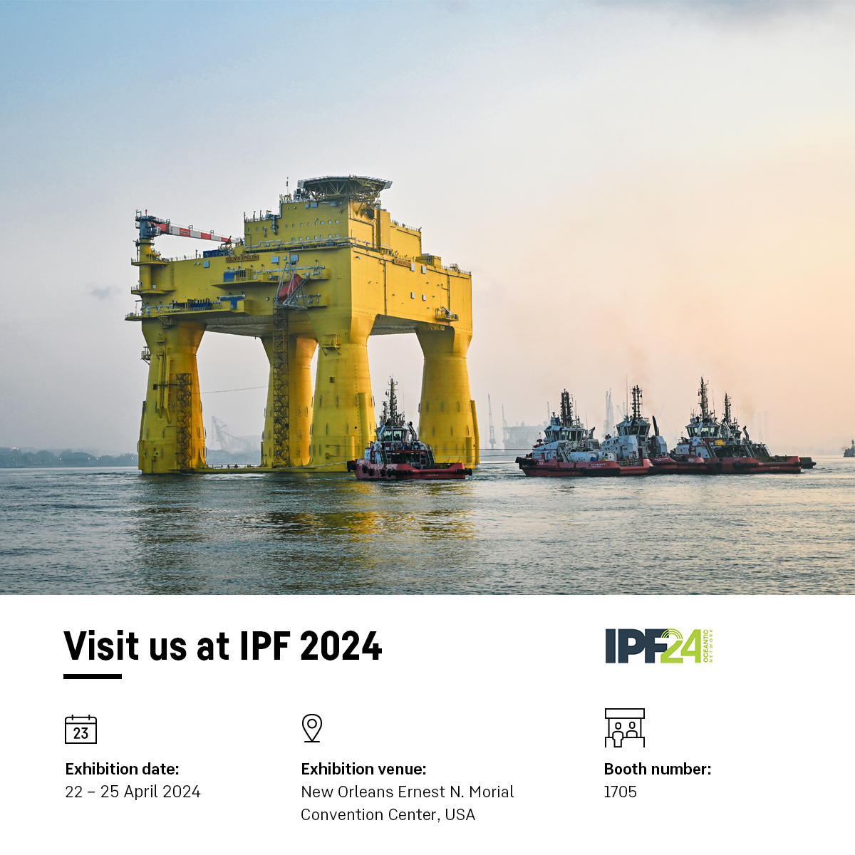 Here we go again! The #IPFconf starts on 22 April, and we will be present. If you haven't made any plans yet, come find us at our booth 1705 to talk with us about the #offshore and #windindustry.

Register now: oceantic.org/oceantic-event…

#liebherr #2024IPF @oceanticnetwork