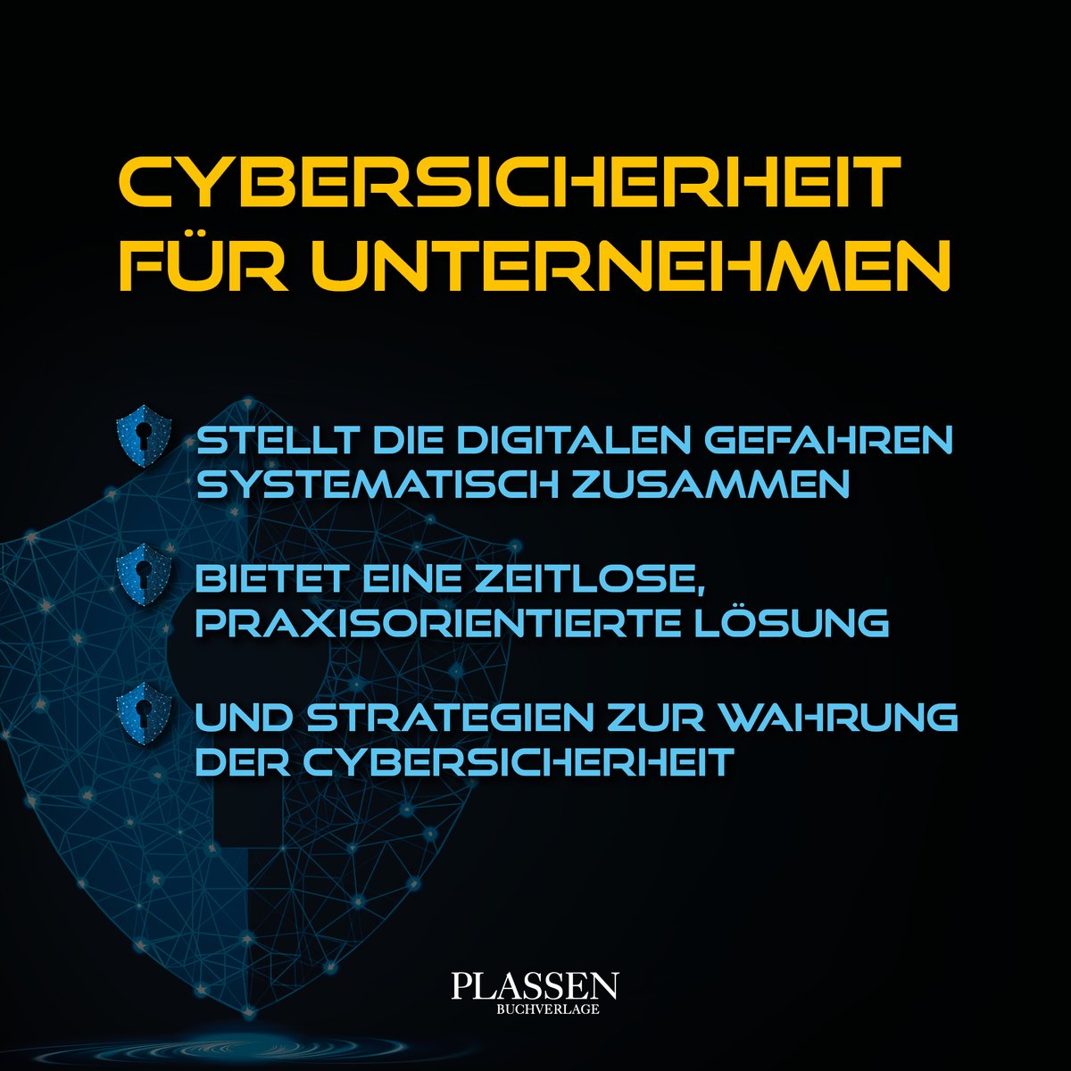 PLASSENBuch's tweet photo. Weltweit sind Unternehmen in zunehmendem Maße Cyberattacken ausgesetzt. Kein Wunder, dass die Cybersicherheitsbranche boomt. 

Aufgrund der aktuellen Relevanz entstand deswegen in Zusammenarbeit mit SAP "Cybersicherheit für Unternehmen".  📚

Zum Buch: https://t.co/GuWu5YiytI ✅ https://t.co/rL10VOTT2u
