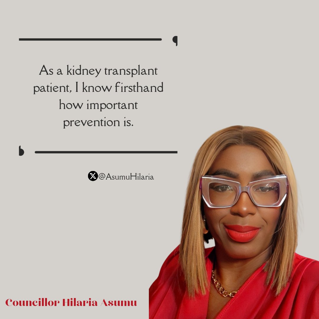 Today is #WorldKidneyDay! As a councillor & a kidney patient, I want to encourage you to take care of your health. Kidney disease is a silent killer. So, check your blood pressure, manage blood sugar, eat healthy, stay active, & see your doctor regularly. #PreventionMatters
