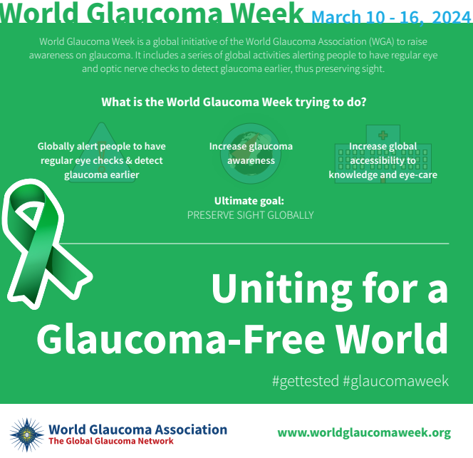 📣📣Friendly reminder from eyecbetter during #worldglaucomaweek: Get your eyes checked annually for glaucoma. It's so very important!

#worldglaucomaweek #glaucoma #preventableblindness #visionhealth #EyeCBetter #GlaucomaAwareness #EyeHealth #AnnualCheckup #HealthyVision