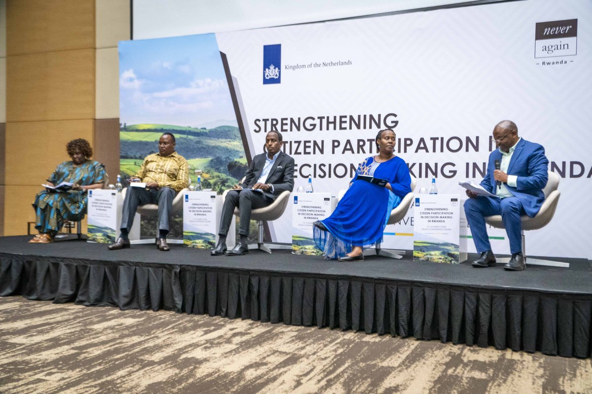 CalvinMutsinzi's tweet photo. The 4th and final panel for the conference is discussing the theme: 'The role of non-state actors in promoting and enhancing participatory governance in a democratic society'.
#CitizenParticipationRwanda
#RwandaDemocracy
#NARConference https://t.co/0CyRwbb4dC