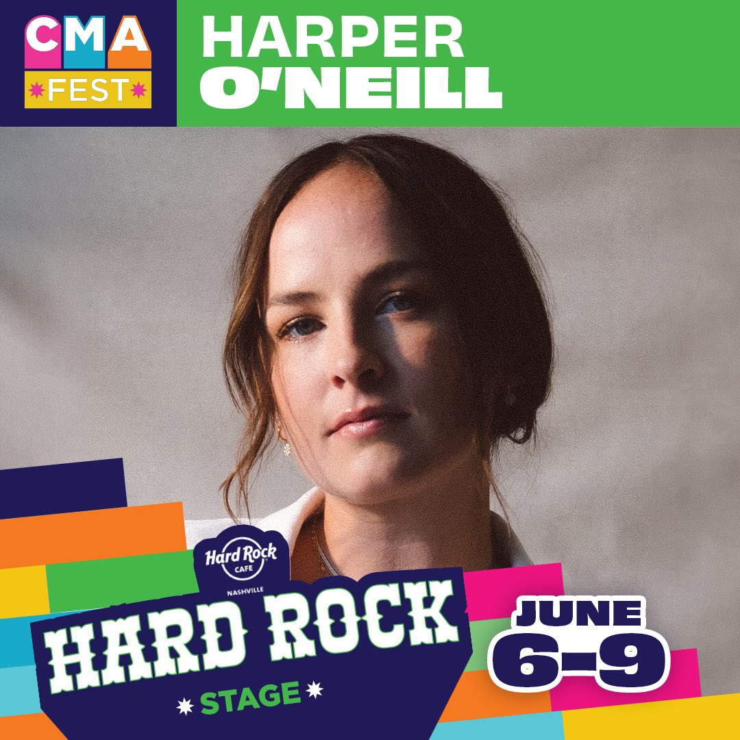 I’m officially on a #CMAfest stage baby 🤠 So excited to join the festivities at the Hard Rock Stage. It’s gonna be a good time! Grab your tickets now. cmafest.com/tickets/