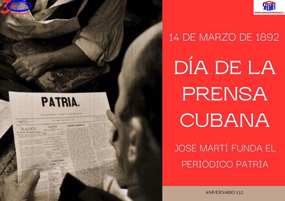 ServLog_Metro's tweet image. &quot;Nosotros estamos seguros de que nuestra prensa y nuestro periodismo, al igual que la Revolución, tendrán en el futuro un gran porvenir...&quot;
¡Feliz Día de la Prensa Cubana!
#Cuba