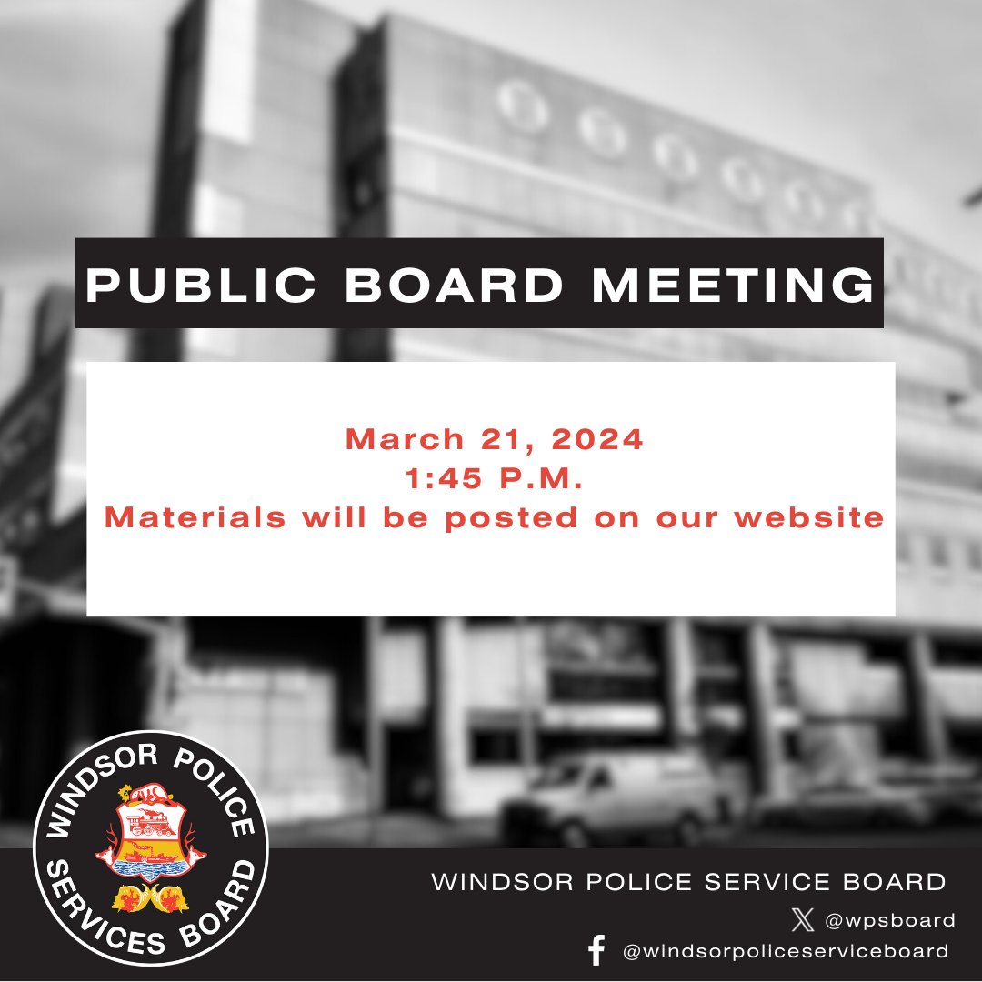 Windsor Police Service Board tweet media